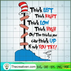 Think Left Think Right Think SVG Cut File for Cricut