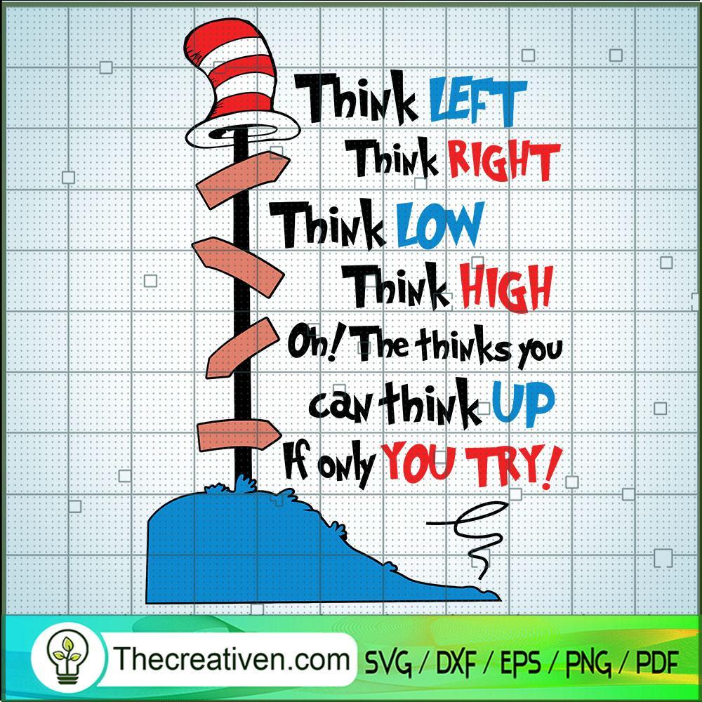 Think Left Think Right Think SVG Cut File for Cricut 1 Think Left Think Right Think SVG Cut File for Cricut