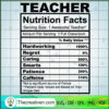 Teacher Nutrition Facts SVG, Teacher SVG, Back To School SVG 2 33 copy 13