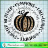 Weather Pumpkins Fall Leaves SVG Cut File for Cricut