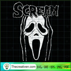 Scream Ghost SVG, Horror SVG, Halloween SVG