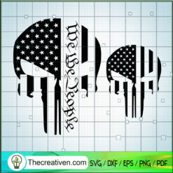 Punisher We The People SVG, Punisher SVG, Sugar Skull SVG