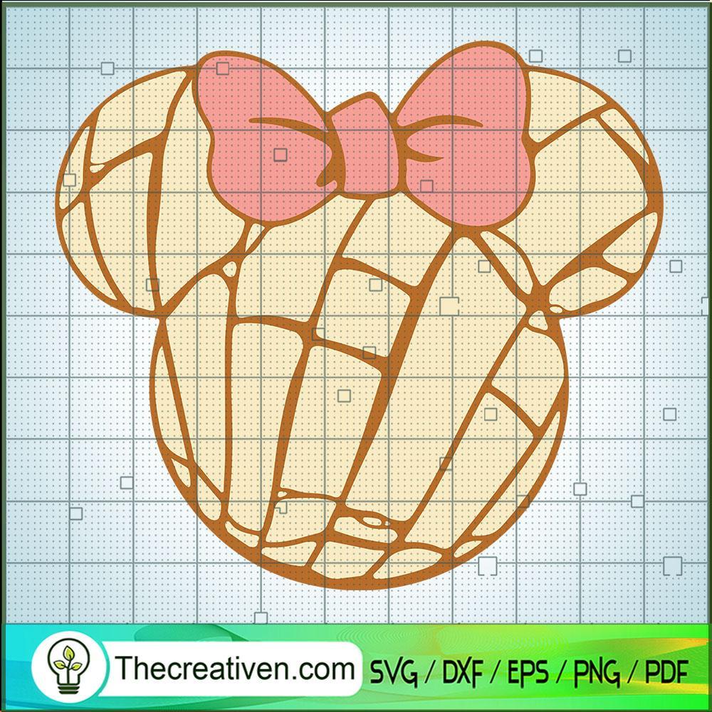 Minnie Mouse Pan Dulce Concha SVG Cut File for Cricut & Silhouette 1 Minnie Mouse Pan Dulce Concha SVG Cut File for Cricut & Silhouette