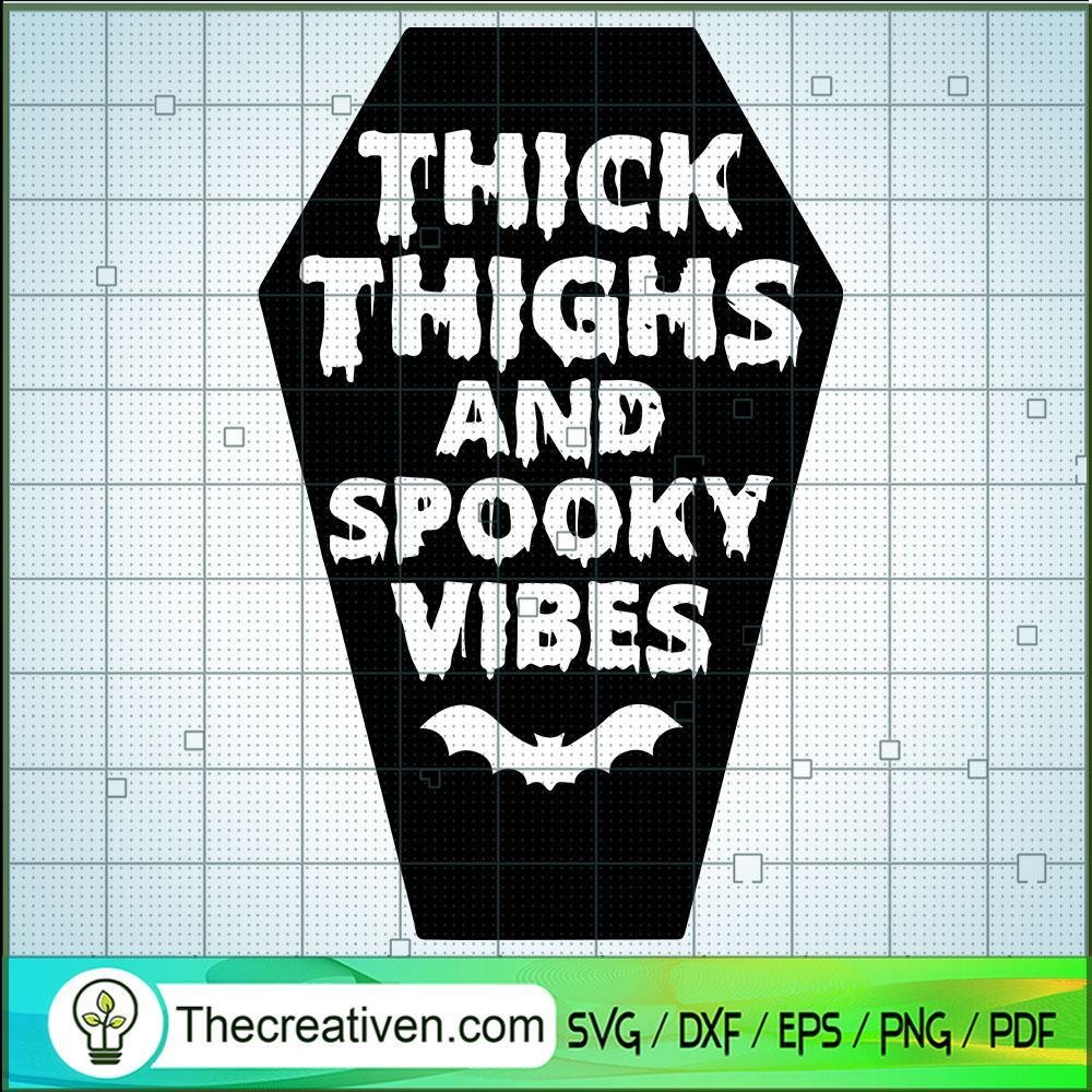 Thick Thighs And Witch Vibes SVG Cut File for Cricut & Silhouette 1 Thick Thighs And Witch Vibes SVG Cut File for Cricut & Silhouette