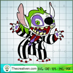 Stitch Beetlejuice SVG Cut File for Cricut & Silhouette
