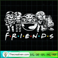 Starwars Friends SVG, Starwars SVG, Baby Yoda SVG