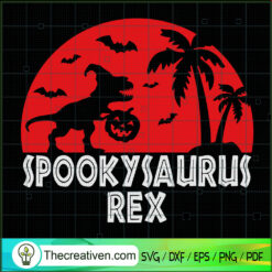 Spooky SaurusRex SVG Cut File for Cricut & Silhouette