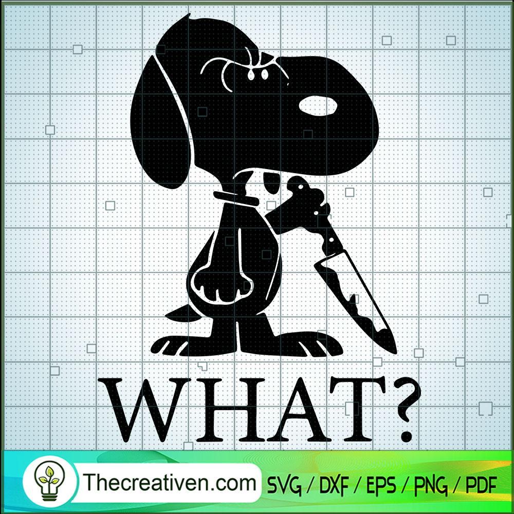 Snoopy What SVG Cut File for Cricut & Silhouette 1 Snoopy What SVG Cut File for Cricut & Silhouette