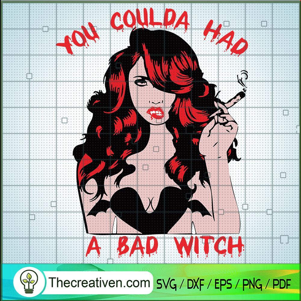 Pretty You Coulda Had A Bad Witch SVG Cut File for Cricut & Silhouette 1 Pretty You Coulda Had A Bad Witch SVG Cut File for Cricut & Silhouette