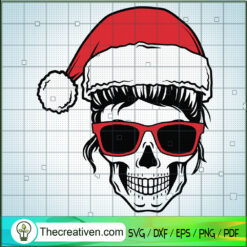 Mom Skull Christmas SVG, Skull SVG, Christmas SVG