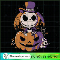 Jack Skellington Pumpkin SVG Cut File for Cricut & Silhouette