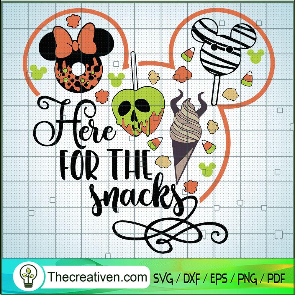 Here For The Snacks SVG Cut File for Cricut & Silhouette 1 Here For The Snacks SVG Cut File for Cricut & Silhouette