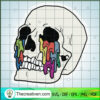 Skull Cry Colorful Tears SVG Cut File for Cricut & Silhouette