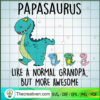 Papasaurus Like A Normal Dad SVG Cut File for Cricut