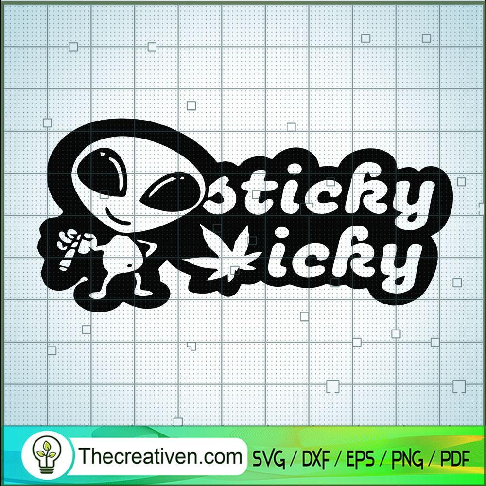 Sticky Sicky SVG, Rolling Tray SVG, Alien SVG 1 Sticky Sicky SVG, Rolling Tray SVG, Alien SVG