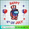Happy 4th of July Among Us SVG, Among Us SVG, Independence Day SVG