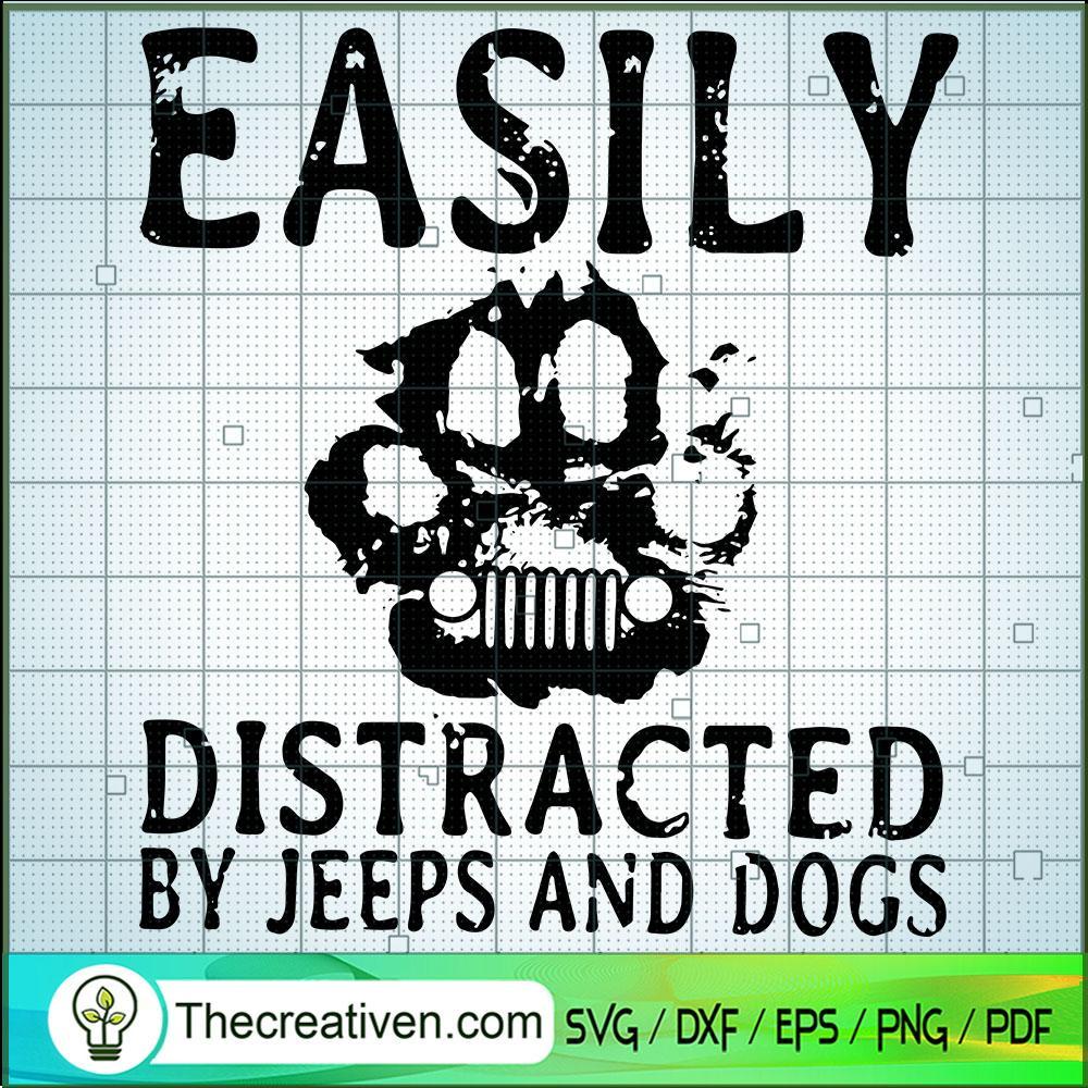 Easily Distracted By Jeep An SVG Cut File for Cricut 1 Easily Distracted By Jeep An SVG Cut File for Cricut