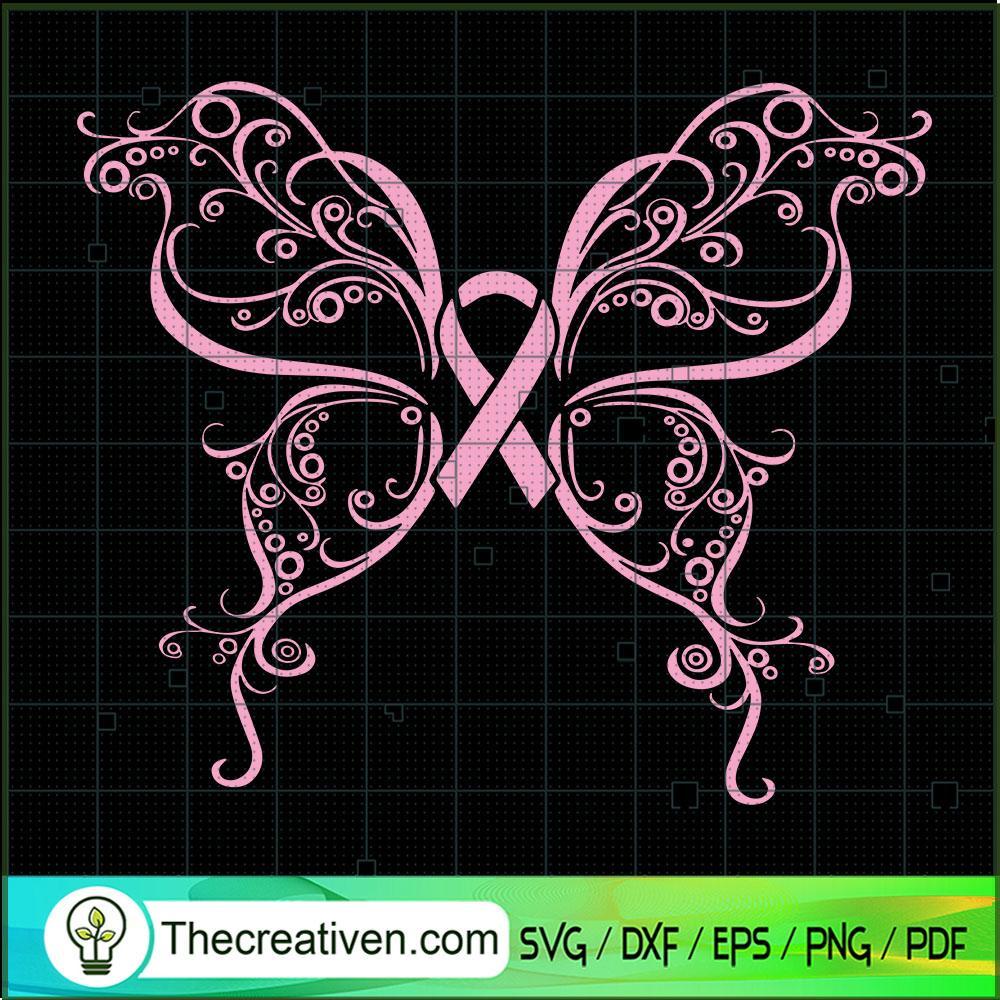 Butterfly Cancer Ribbon SVG, Butterfly SVG, Cancer SVG 1 Butterfly Cancer Ribbon SVG, Butterfly SVG, Cancer SVG