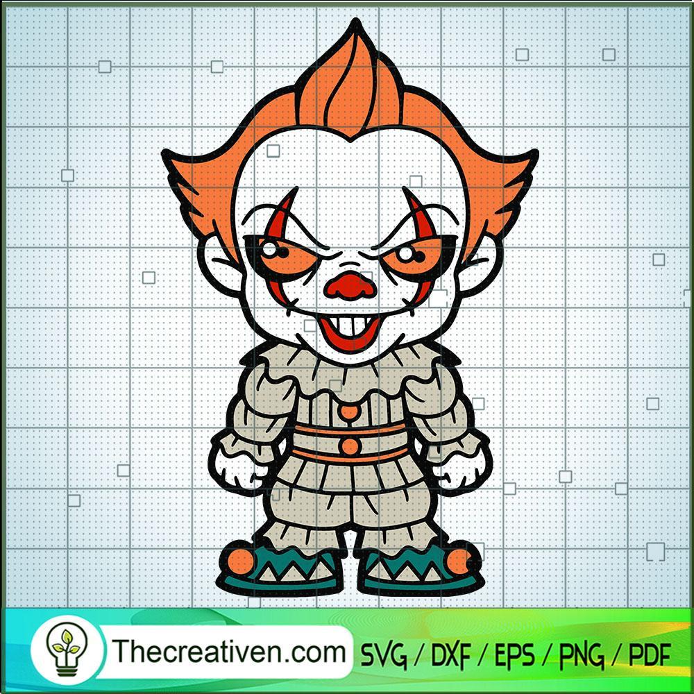 Chibi The Dancing Clown SVG Cut File for Cricut & Silhouette 1 Chibi The Dancing Clown SVG Cut File for Cricut & Silhouette