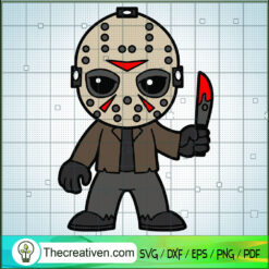 Chibi Jason SVG Cut File for Cricut & Silhouette