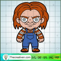 Chibi Chucky SVG Cut File for Cricut & Silhouette
