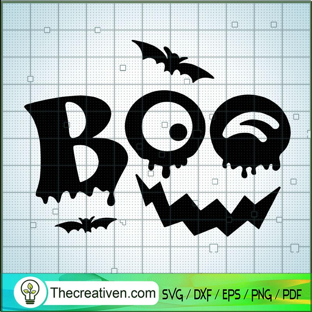 Boo Pumpkin SVG Cut File for Cricut & Silhouette 1 Boo Pumpkin SVG Cut File for Cricut & Silhouette