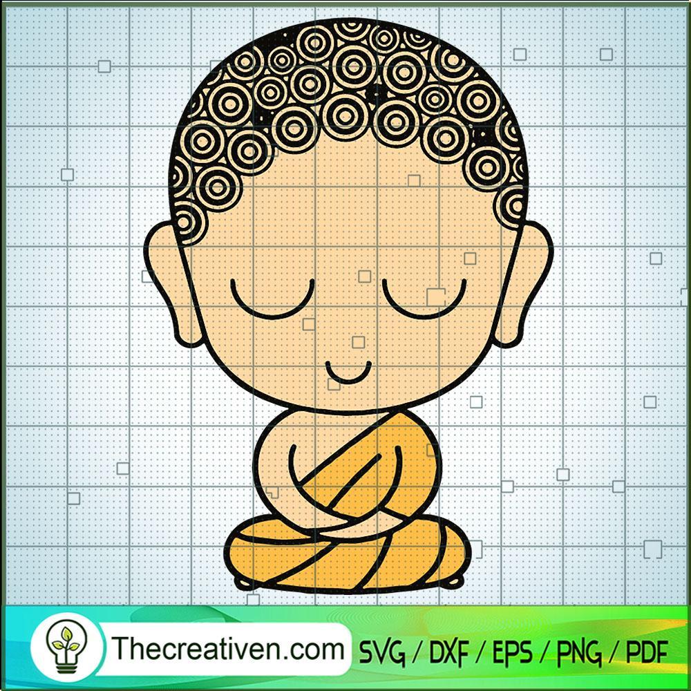 Cute Child Buddha in Levitat SVG Cut File for Cricut 1 Cute Child Buddha in Levitat SVG Cut File for Cricut