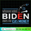 Whoever Voted Biden Owes Me  SVG Cut File for Cricut