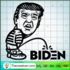 Trump Peeing on Biden SVG Cut File for Cricut & Silhouette