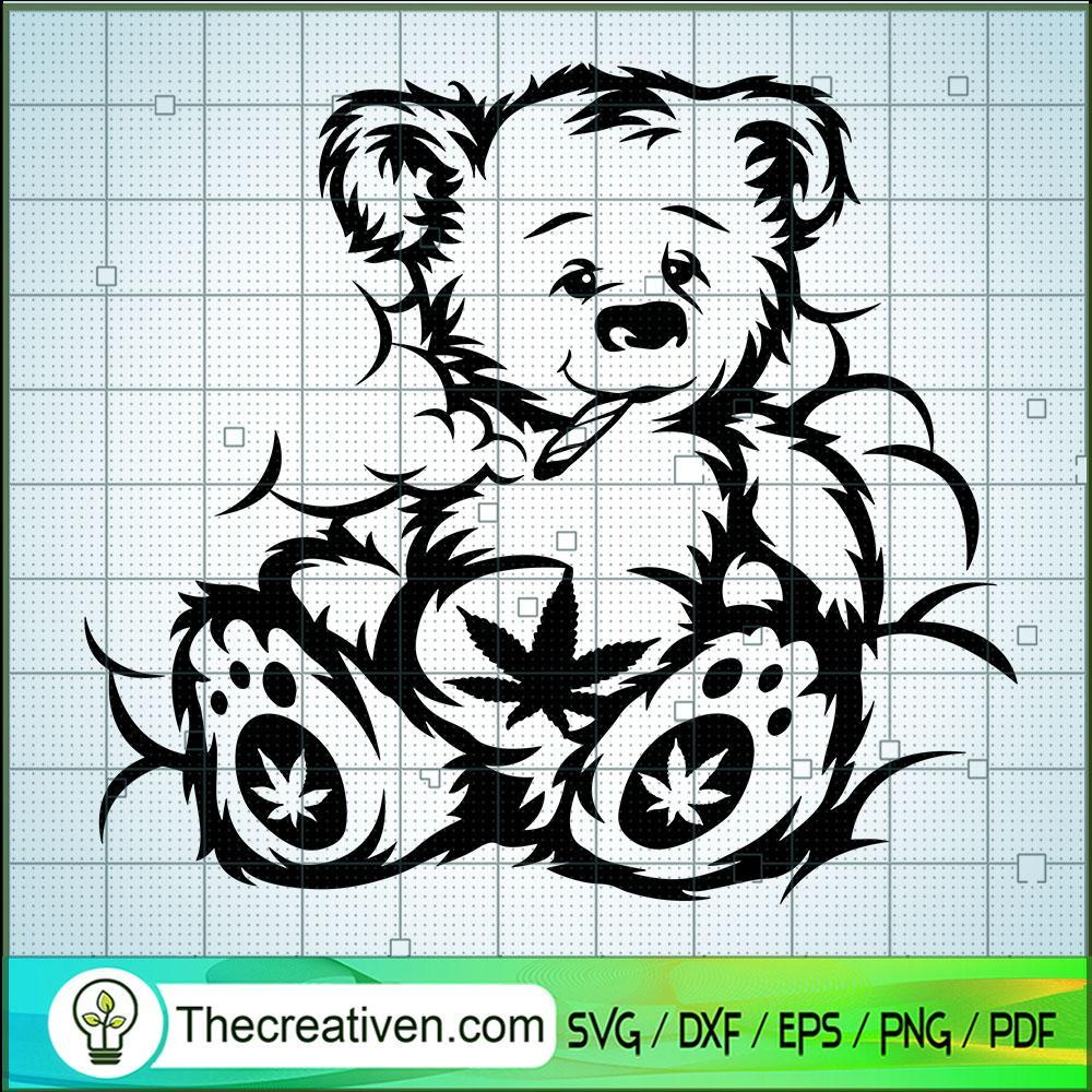 Smoking Bear SVG, Smoke Weed SVG, Cannabis SVG 1 Smoking Bear SVG, Smoke Weed SVG, Cannabis SVG