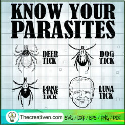Know Your Parasites Ticks Bi SVG Cut File for Cricut