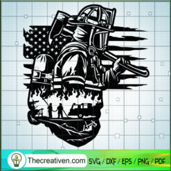Fire Fighter Dad SVG, Fire Fighter SVG, Job SVG