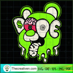Dope Bear Drip Graphic Match SVG Cut File for Cricut