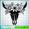 Cow Skull with Flowers SVG, Cow Skull SVG, Flowers SVG 2 43 copy 6