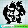 Charmander Evolution SVG, Charmeleon SVG, Pokemon SVG