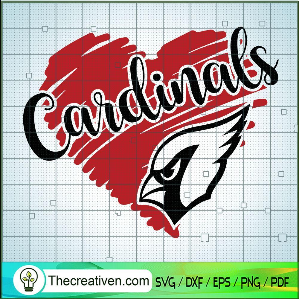 Cardinals Heart SVG, Sport SVG, Base Ball SVG 1 Cardinals Heart SVG, Sport SVG, Base Ball SVG