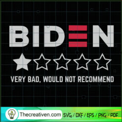 Biden One Star Review SVG, Anti Biden SVG, USA President SVG