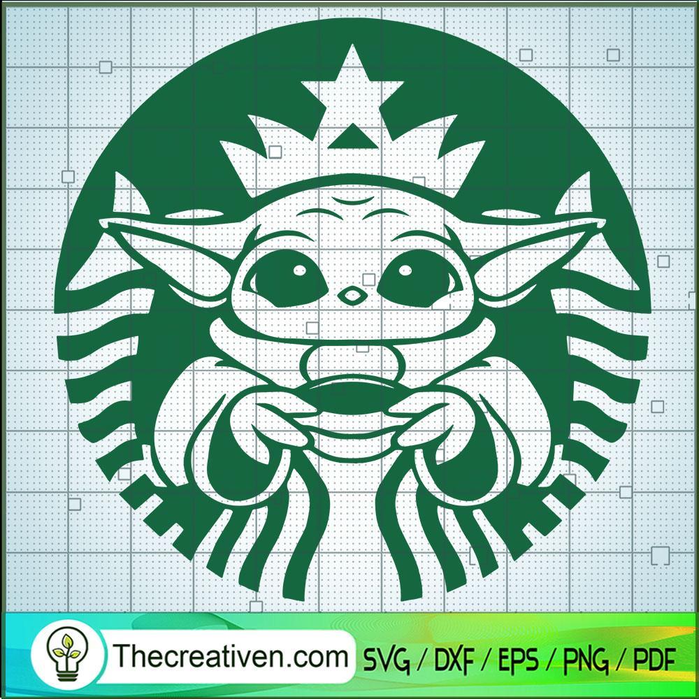 Baby Yoda Starbucks SVG, Baby Yoda SVG, Star Wars SVG 1 Baby Yoda Starbucks SVG, Baby Yoda SVG, Star Wars SVG