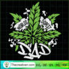 World's Dopest Dad Leaf SVG, Smoke Weed SVG, Leaf SVG