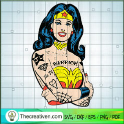 Wonder Woman Warrior SVG, DC Comics SVG, Super Hero SVG