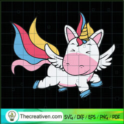 Cute Unicorn Ballon SVG, Unicorn SVG, Baby Horse SVG