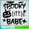 Spooky Little Babe SVG Cut File for Cricut & Silhouette 2 spooky little babe copy