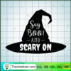 Say Boo and Scary On SVG Cut File for Cricut & Silhouette 2 Say Boo And Scary On copy