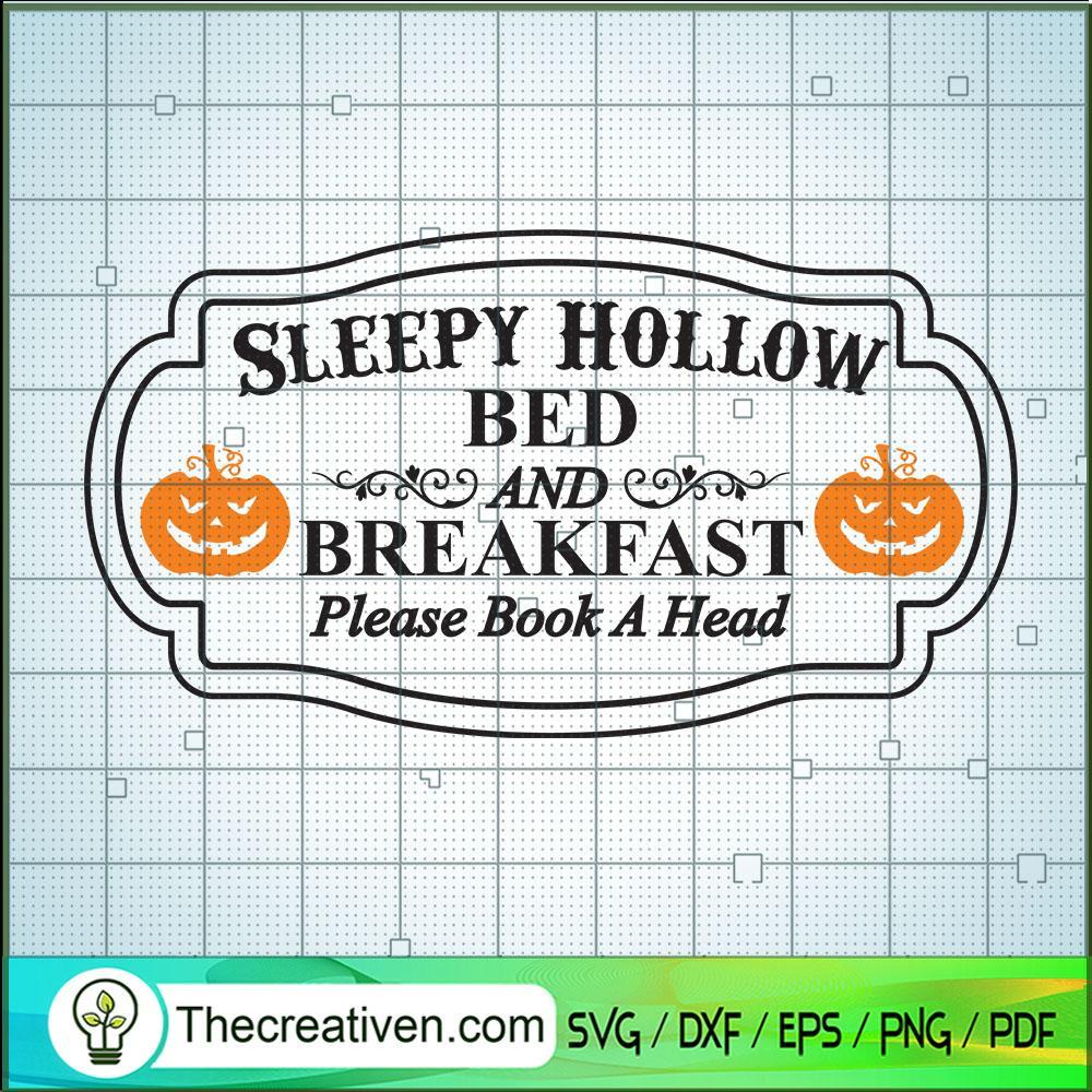 Sleepy Hollow Bed and Breakfast SVG Cut File for Cricut & Silhouette 1 Sleepy Hollow Bed and Breakfast SVG Cut File for Cricut & Silhouette