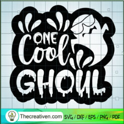 One Cool Ghoul Black SVG Cut File for Cricut & Silhouette