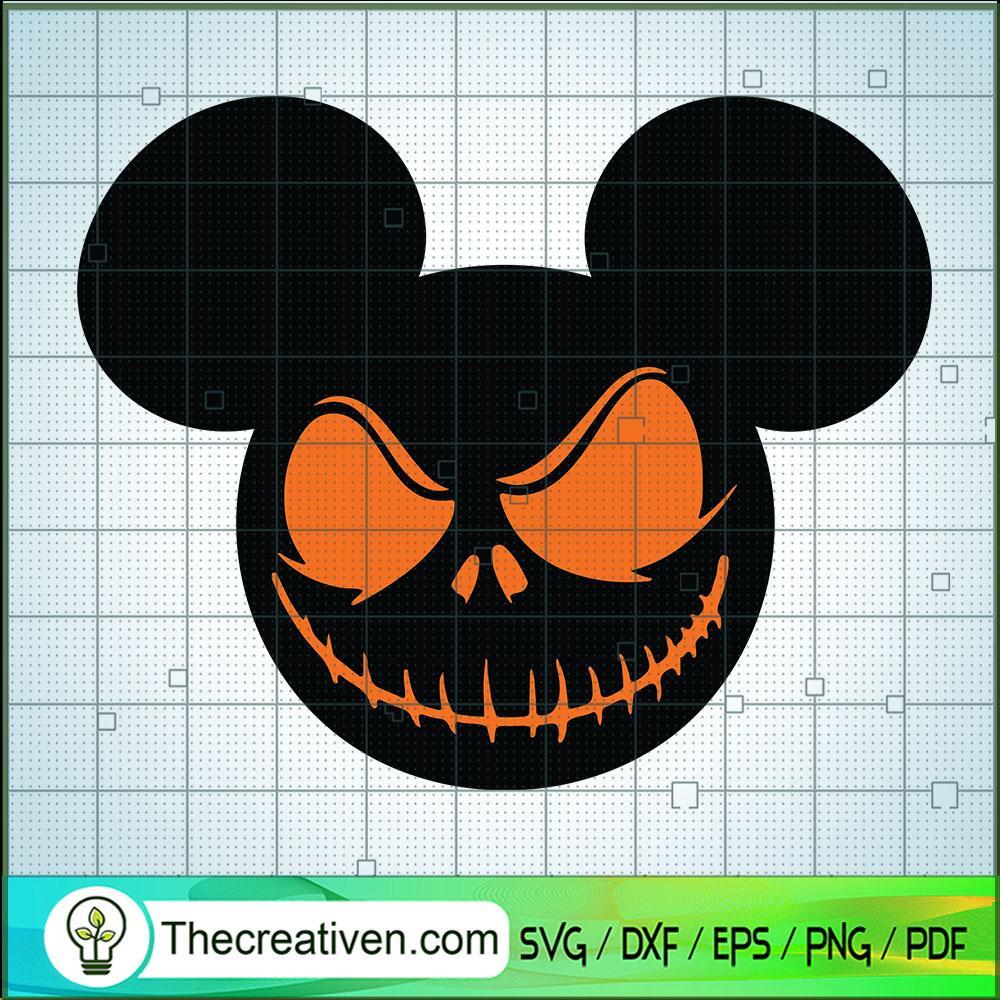 Mickey Halloween Smile SVG Cut File for Cricut & Silhouette 1 Mickey Halloween Smile SVG Cut File for Cricut & Silhouette