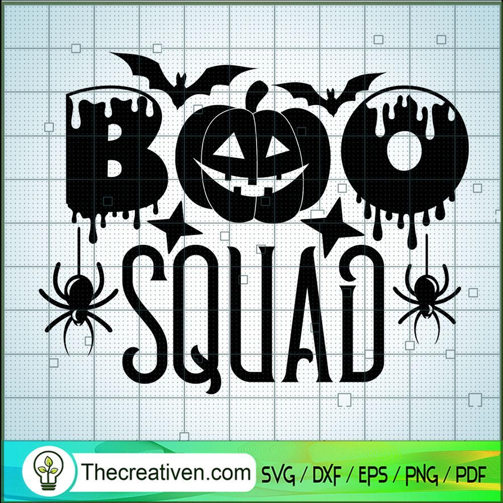 Boo Pumpkin Squad SVG Cut File for Cricut & Silhouette 1 Boo Pumpkin Squad SVG Cut File for Cricut & Silhouette