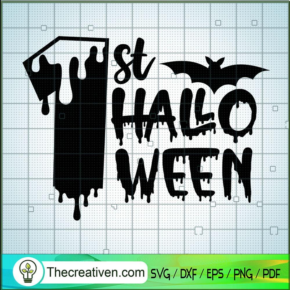 1st Halloween Black SVG Cut File for Cricut & Silhouette 1 1st Halloween Black SVG Cut File for Cricut & Silhouette