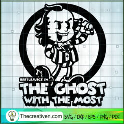 Beetlejuice In The Ghost Wit SVG Cut File for Cricut