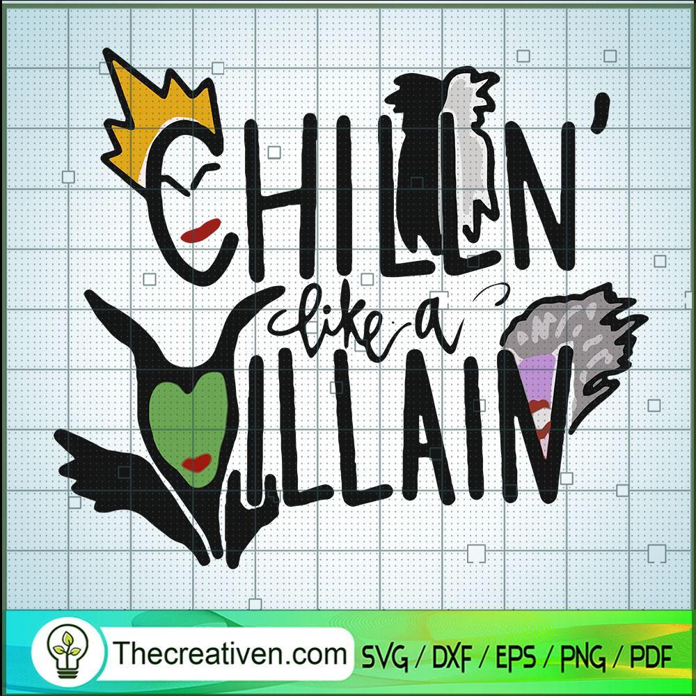 Chillin Like A Villain SVG Cut File for Cricut & Silho Design 42697 1 Chillin Like A Villain SVG Cut File for Cricut & Silho Design 42697